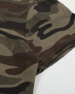 Retro simple camouflage short sleeve