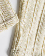 Thick striped crew neck sweatshirt