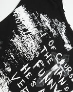 레터 프린트 슬림핏 서스펜더