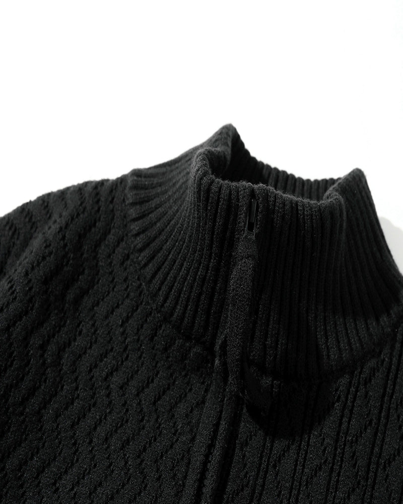 カジュアルレトロニットカーディガン