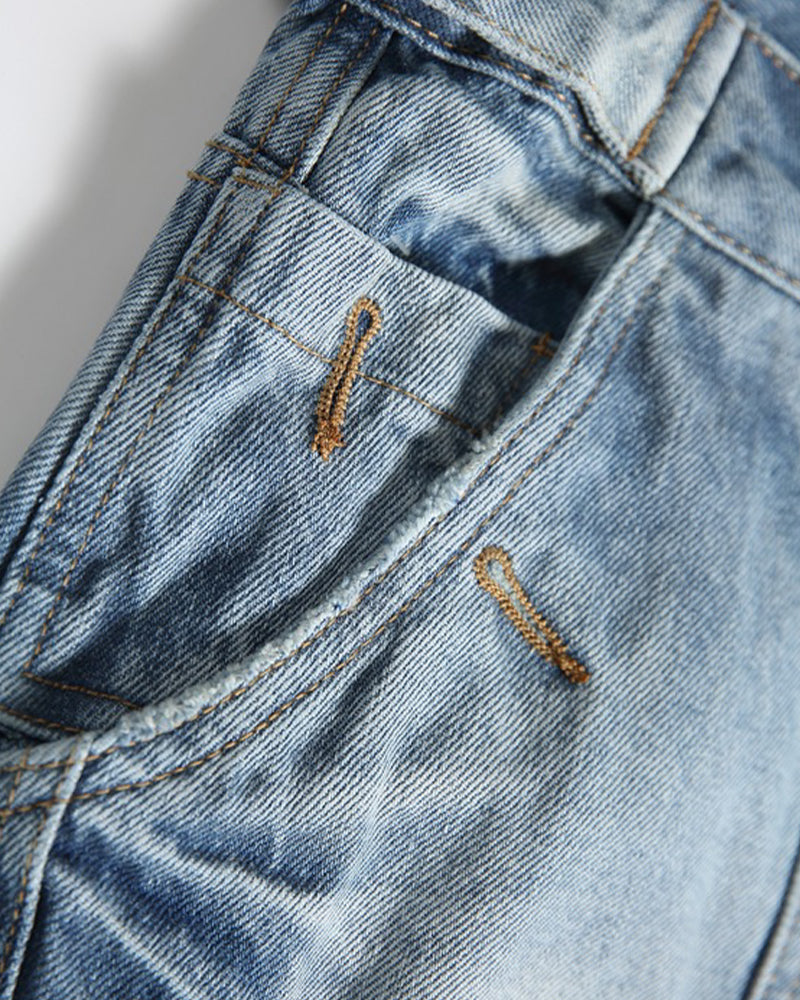 빈티지 작업용 청바지