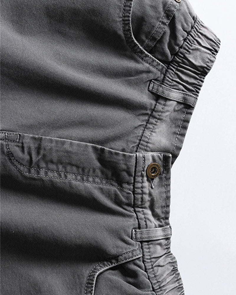 워시드 데님 크롭 팬츠