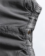 워시드 데님 크롭 팬츠