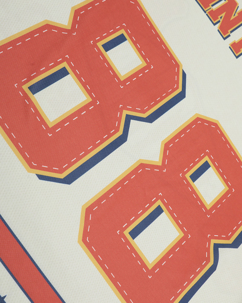 コントラストカラーのステッチ半袖