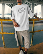 スプライススポーツ刺繍半袖