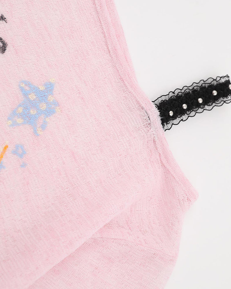 귀여운 레터 반팔