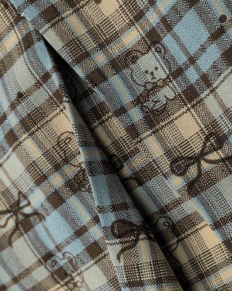 Plaid simple skirt