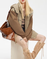 ヴィンテージのゆったりとしたコットンジャケット