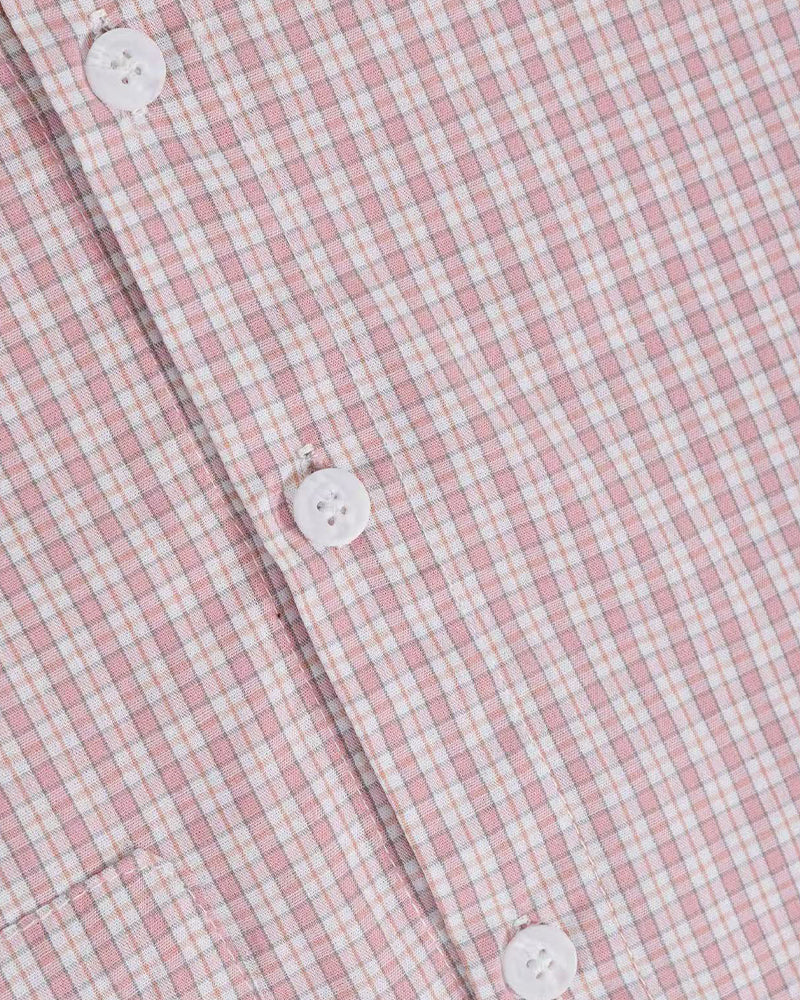 Cute Plaid Short-Sleeve Shirt