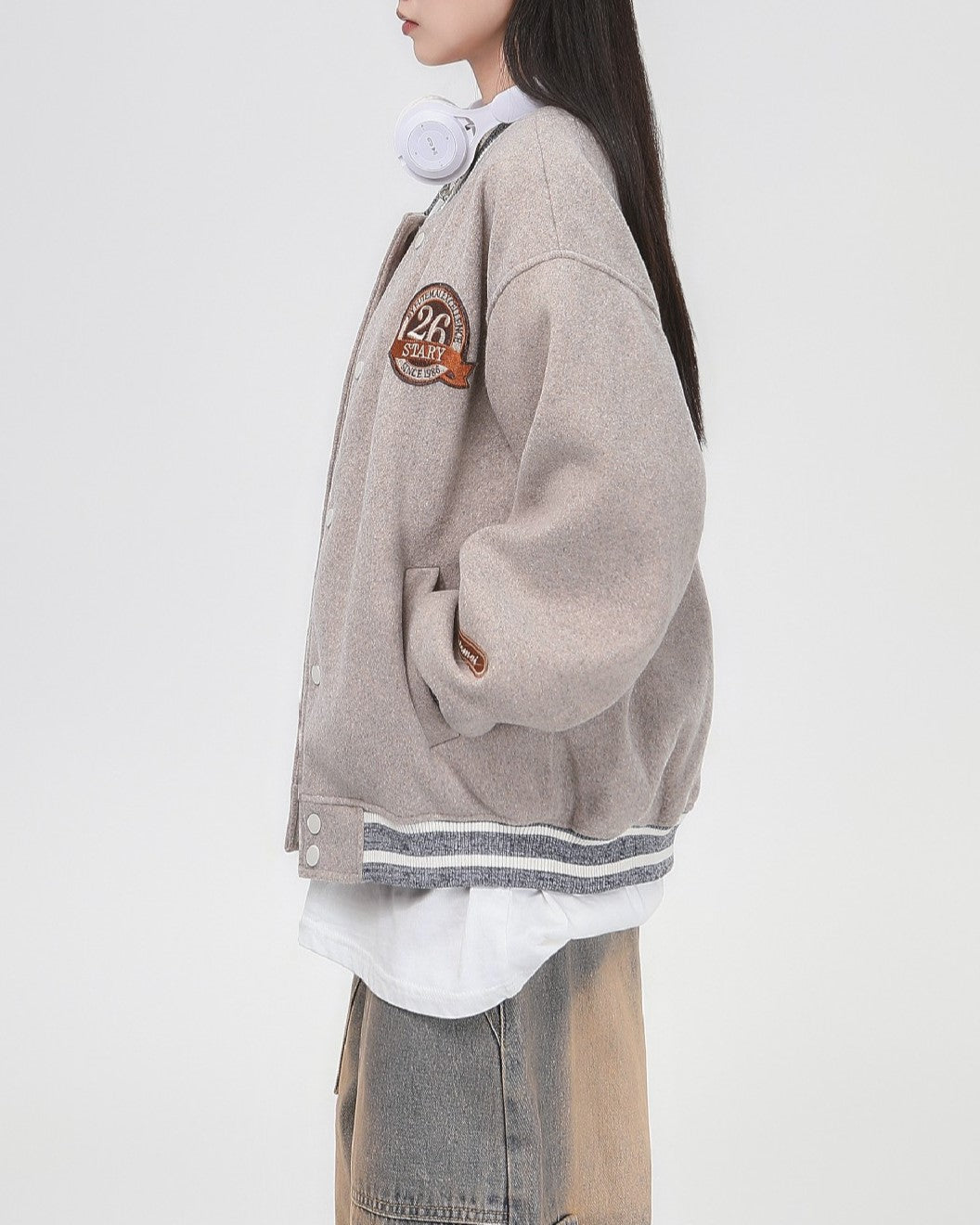 ゆったりとしたカップルジャケット