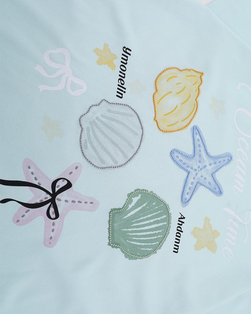 シェル刺繍の半袖