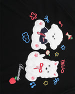 Cute plush puppy short sleeve