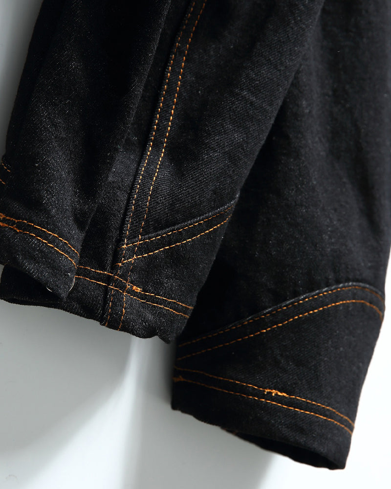 Airplane buckle casual denim jacket