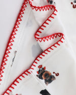 Fun pattern short sleeves