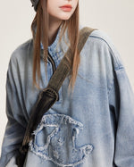 ヴィンテージウォッシュデニムジャケット