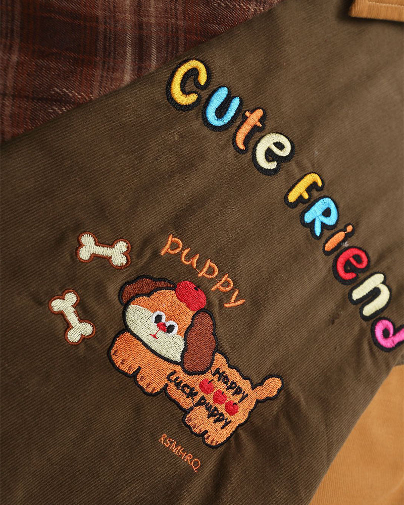 カラーブロック パピー 半袖シャツ