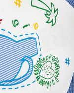 コントラストカラーの楽しい半袖