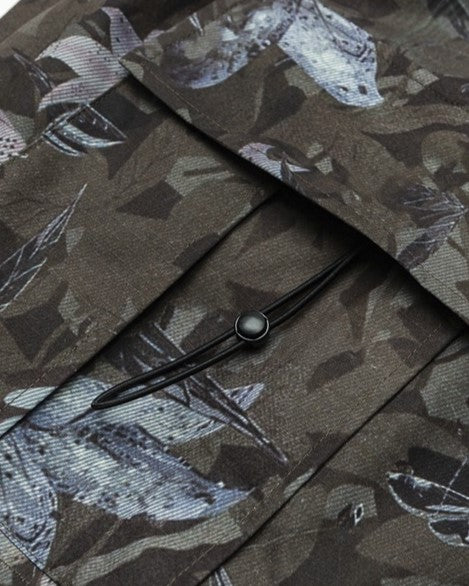 Floral camouflage shorts