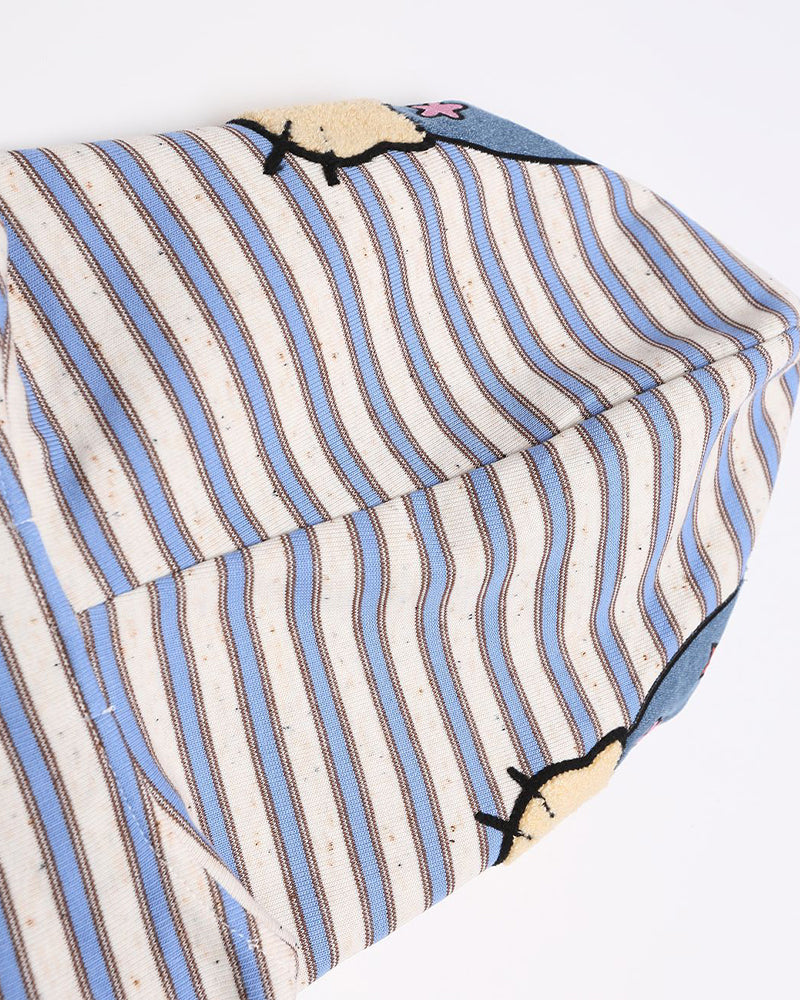 Fun cartoon striped jacket