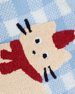 楽しいチェック柄プルオーバーセーター