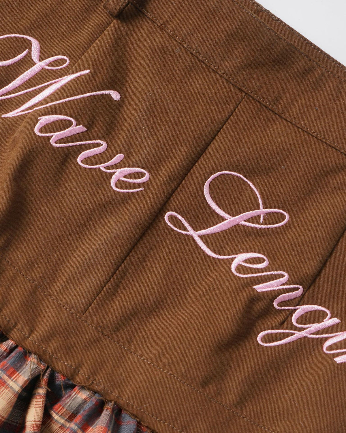 レトロなホットガールのパッチワークスカート