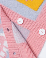 漫画風のゆったりカーディガンセーター