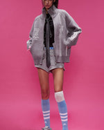 Striped knitted sweater