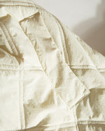 ダイヤモンドチェックの暖かいコットンジャケット