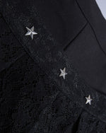 메탈 리벳 레이스 스커트