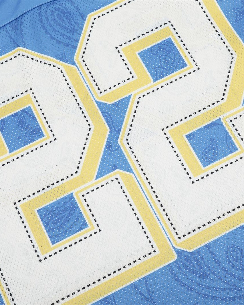 Retro sports style V-neck short sleeves