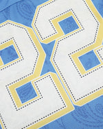 Retro sports style V-neck short sleeves