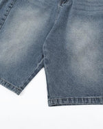 カジュアルなステッチストレートショートパンツ