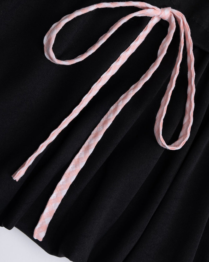 Retro bow skirt