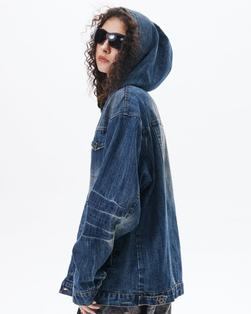 Washed denim jacket