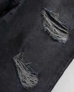 Vintage distressed straight jeans