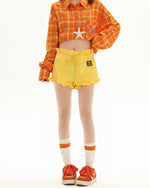 レトロな個性的なカジュアルショートパンツ