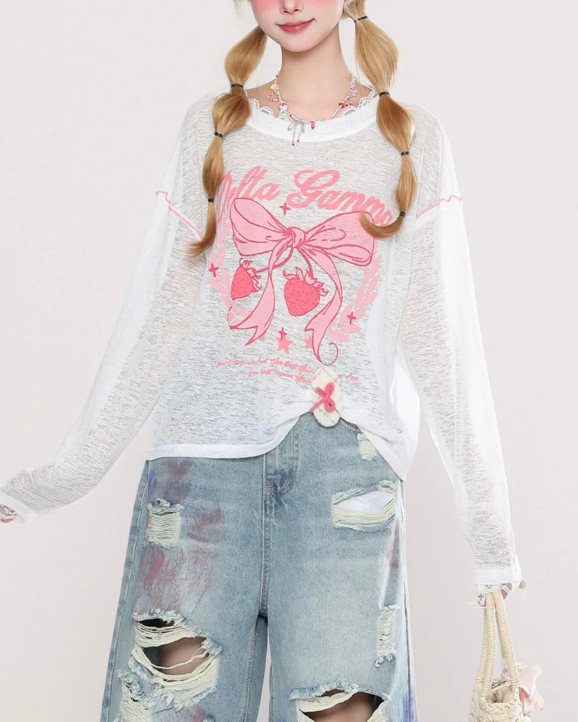 귀여운 심플한 디자인의 긴팔