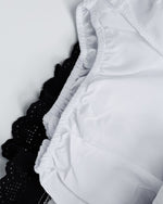 콘트라스트 컬러 플레드 스커트