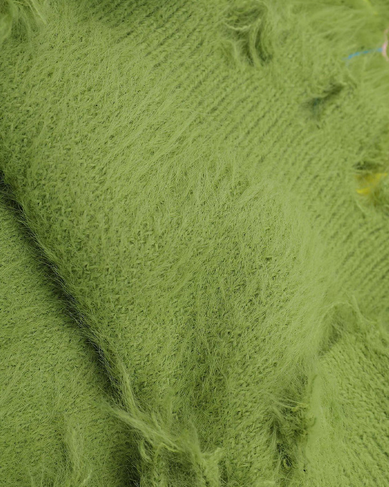 楽しい柄のセーター