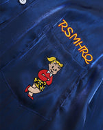 面白い漫画の半袖シャツ