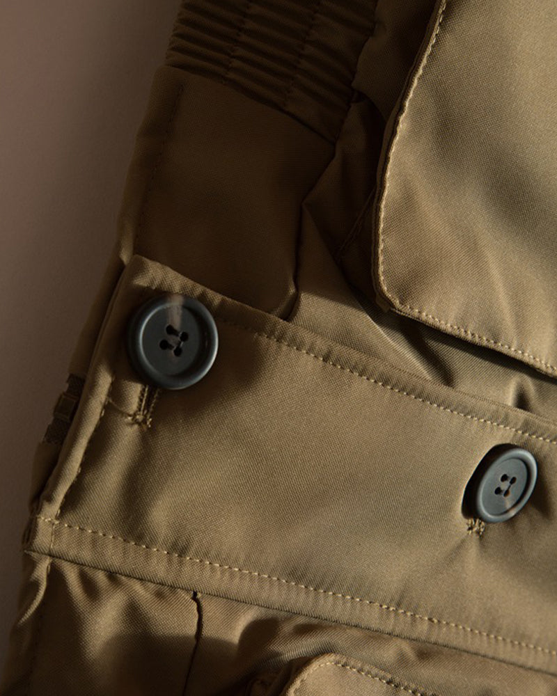 カラーブロックラペルワークジャケット