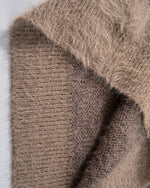 Contrast color crew neck knitted sweater