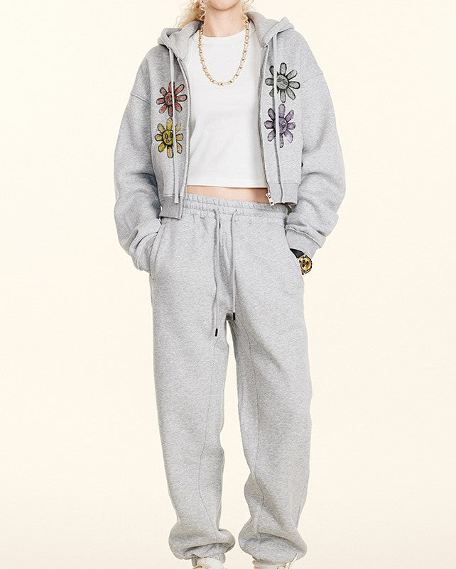 クロップドポケットジップアップジャケット