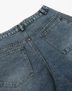 Vintage graphic denim shorts