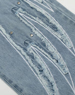 Loose washed jeans