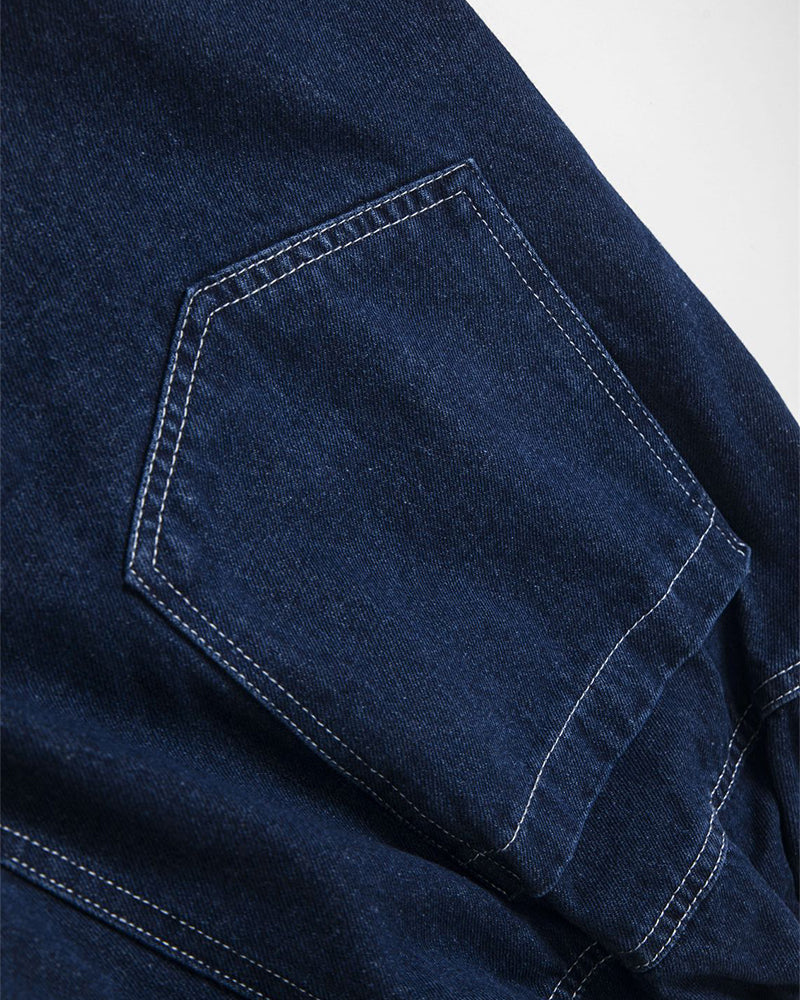 楽しいプリントのクロップドジーンズ