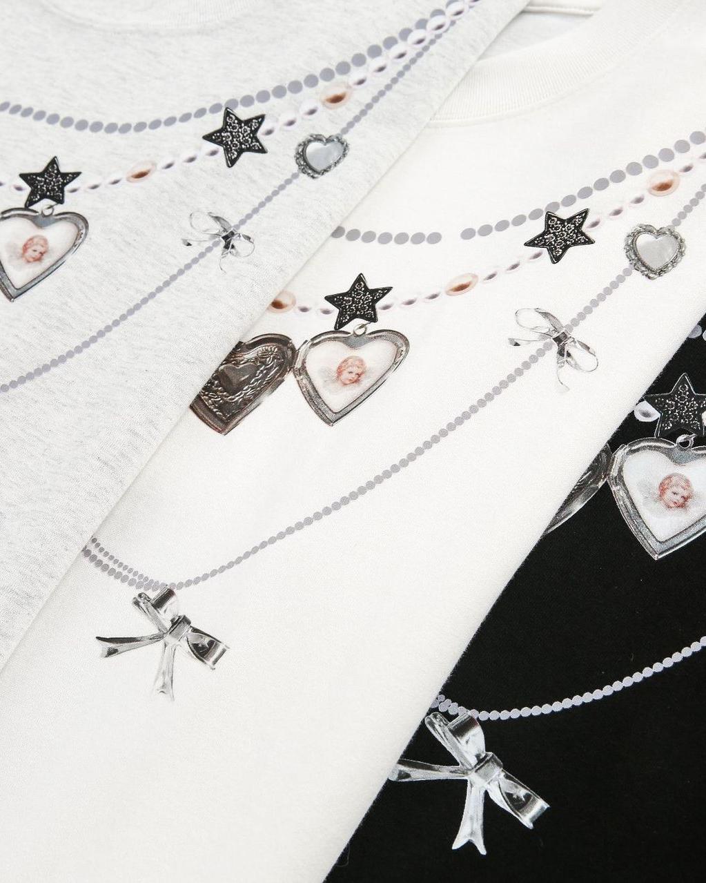 Retro pattern all-match short-sleeve