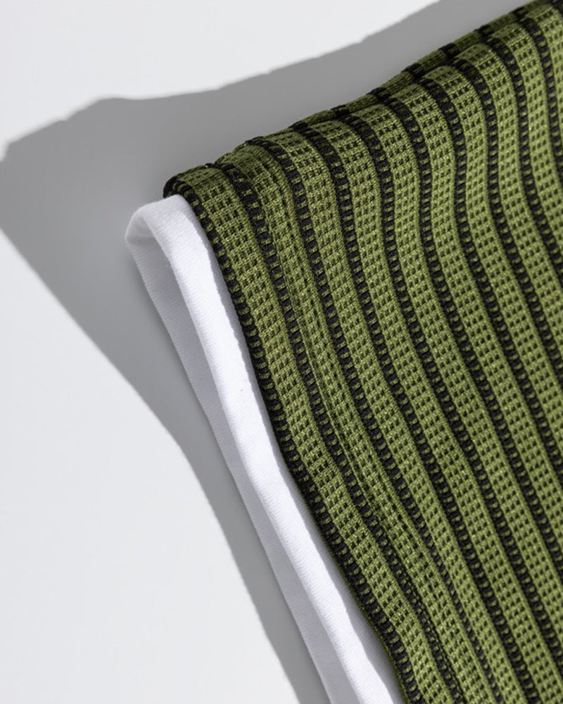 Minimalist Striped Long-Sleeve Top