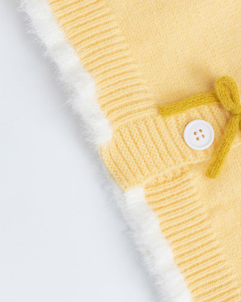 リボンカーディガンセーター