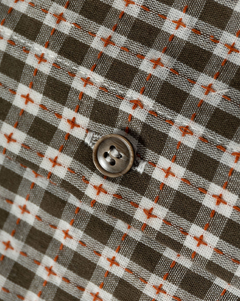 Casual Plaid Short-Sleeve Shirt